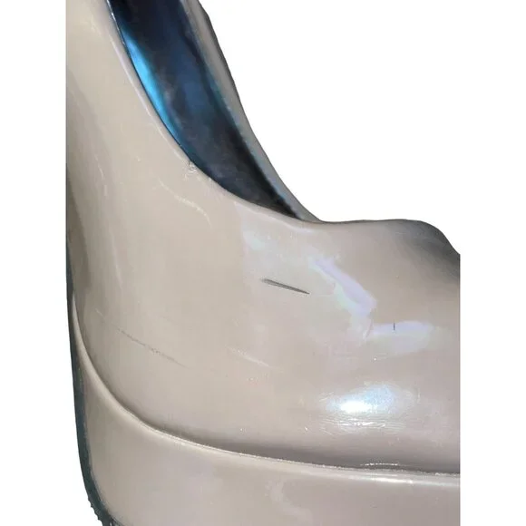 Steve Madden P-Reta High Heels Womens 6M Used Platform Graige Shiny - Picture 8 of 16